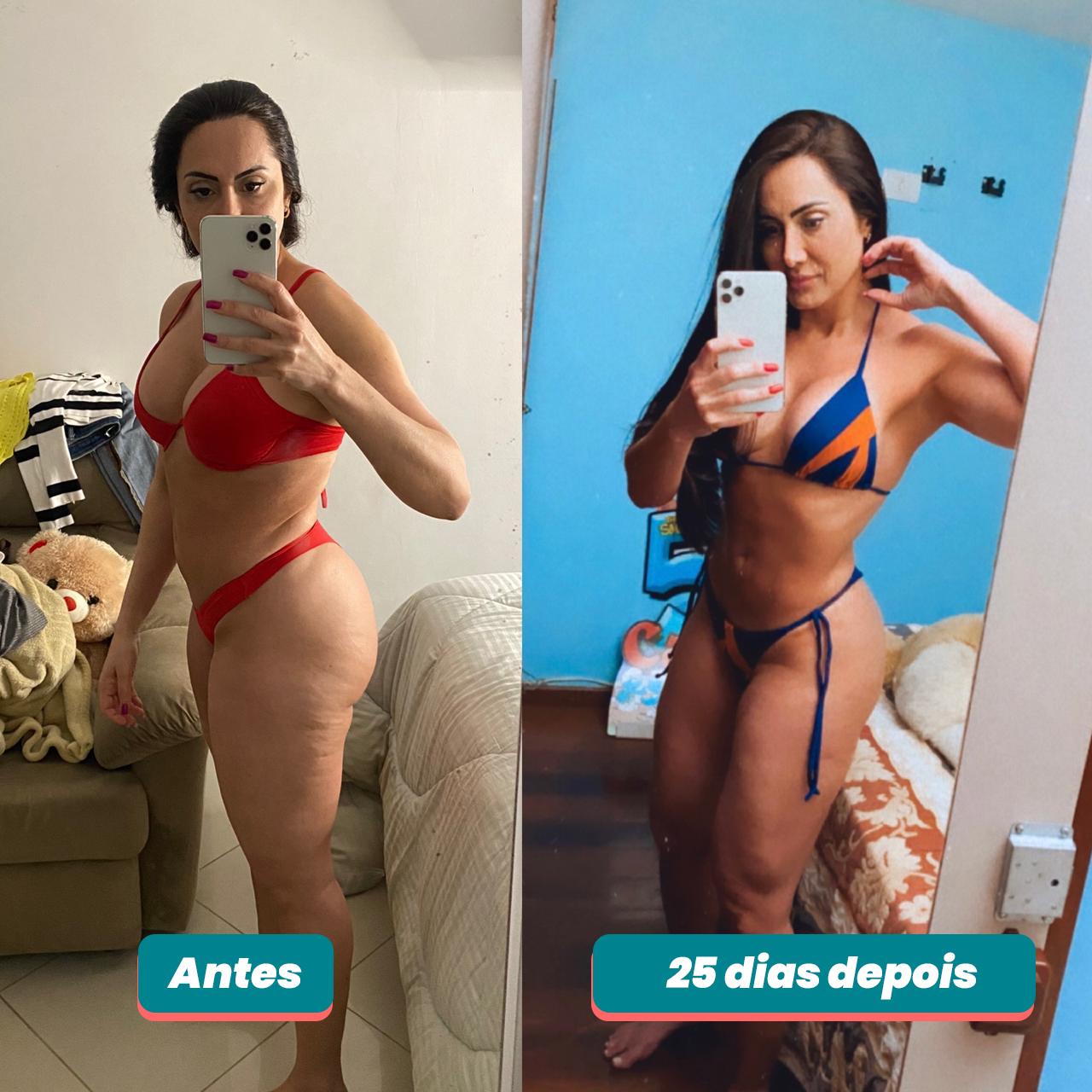 Antes e depois Vanessa